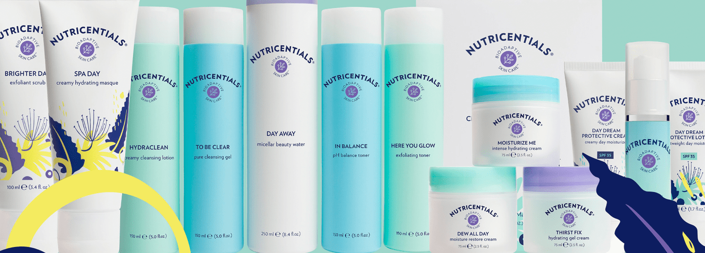 14 products of the Nutricentials Bioadaptive Skincare line